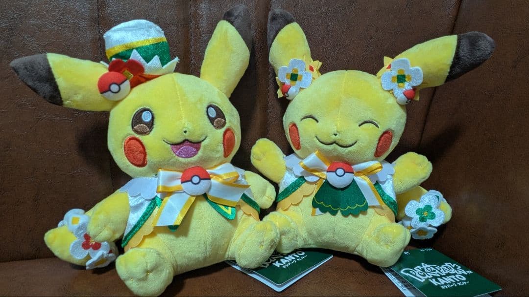 ポケパークカントーカーニバル衣装 ピカチュウぬいぐるみ2個セット