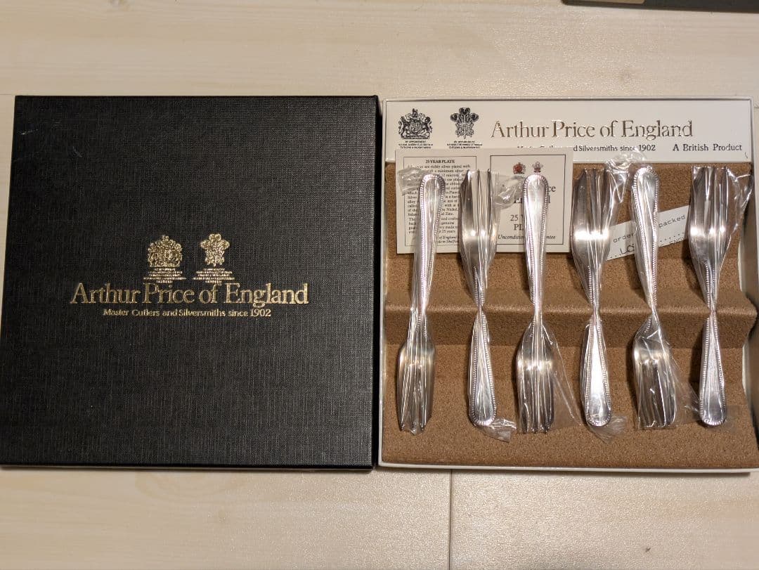 1-2.Arthur Price シルバーフォーク6本セット 英国