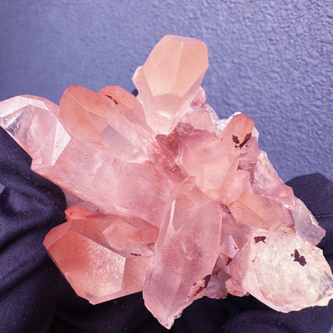 爆レア❗️浄化❗️超綺麗♡超強いパワー ピンク ヒマラヤ クラスター天然石A1466