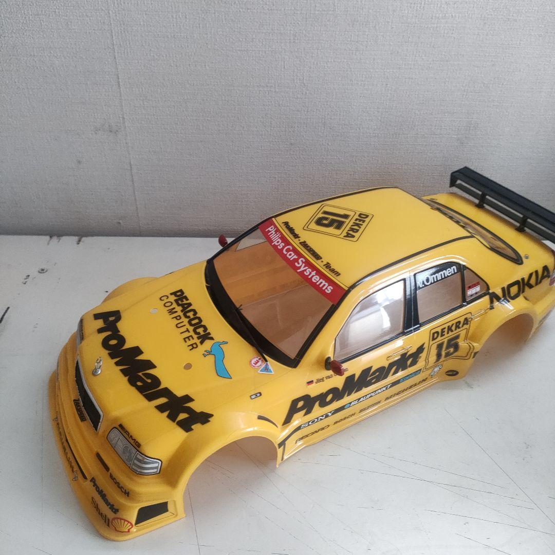 【当時物、レア】タミヤTA03シャーシ、メカ付き、メルセデスボディ付き