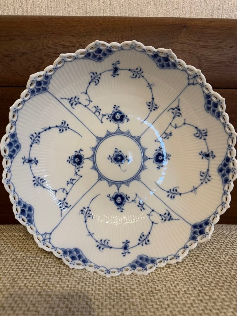 【お値下げ】ロイヤルコペンハーゲン フルーテッド フルレース 28cm ボウル