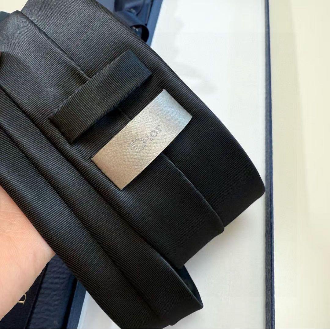 Dior ディオールネクタイSHAWN STUSSYコラボ ソリッド ナロータイ