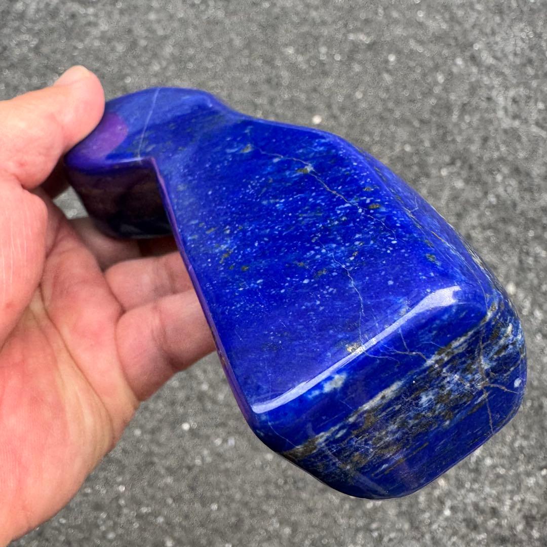 ☆ラピスラズリ☆5A☆厄除☆約557g☆アフガニスタン産☆天然無着色☆磨き原石