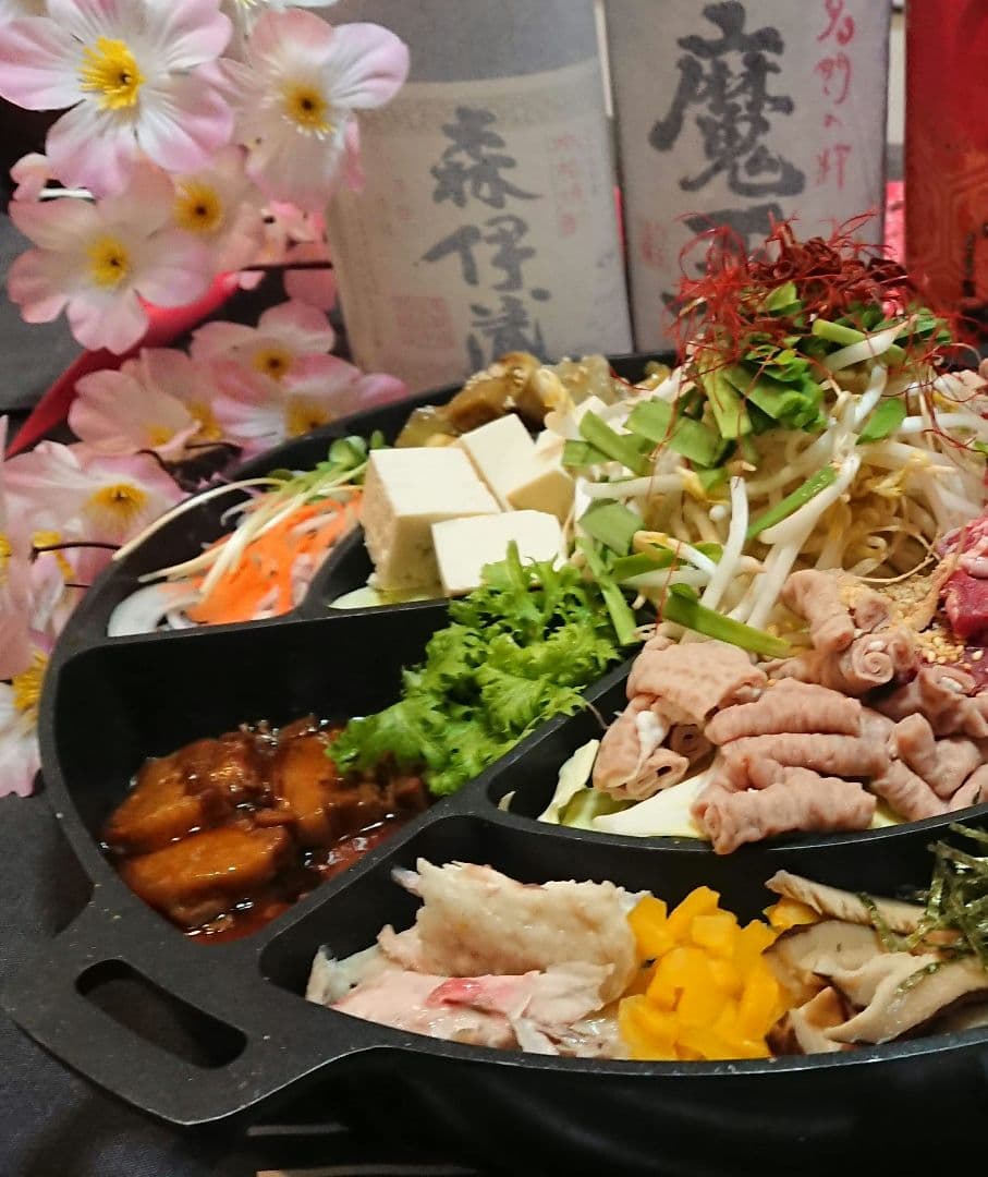 ♥再ブームの大人気【本場韓国・高級鉄鍋】チーズタッカルビ・サムギョプサル ⬛３鍋