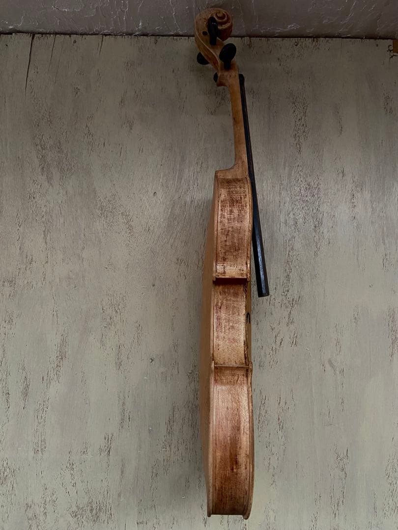 アンティークバイオリン　マット　塗装剥がれ　壁飾り　現状品　ヴァイオリン