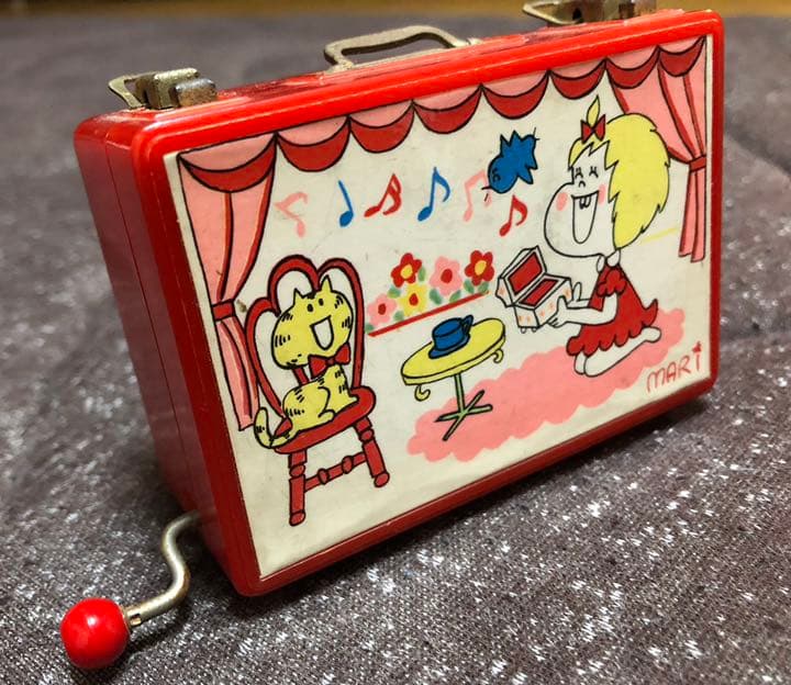 昭和レトロ　天地真理 手動式オルゴール