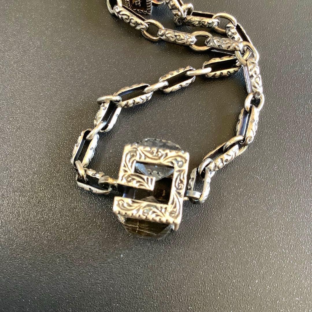 GUCCI スクエアG キューブ アラベスク ブレスレット シルバー 18