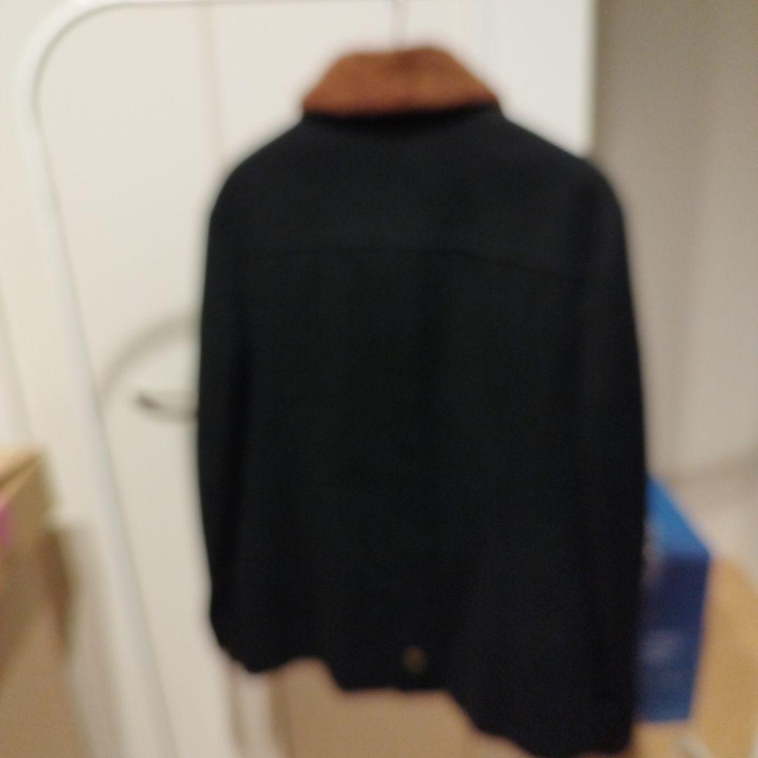 D&G DOLCE&GABBANAファー襟 黒ジャケット ボタン付き