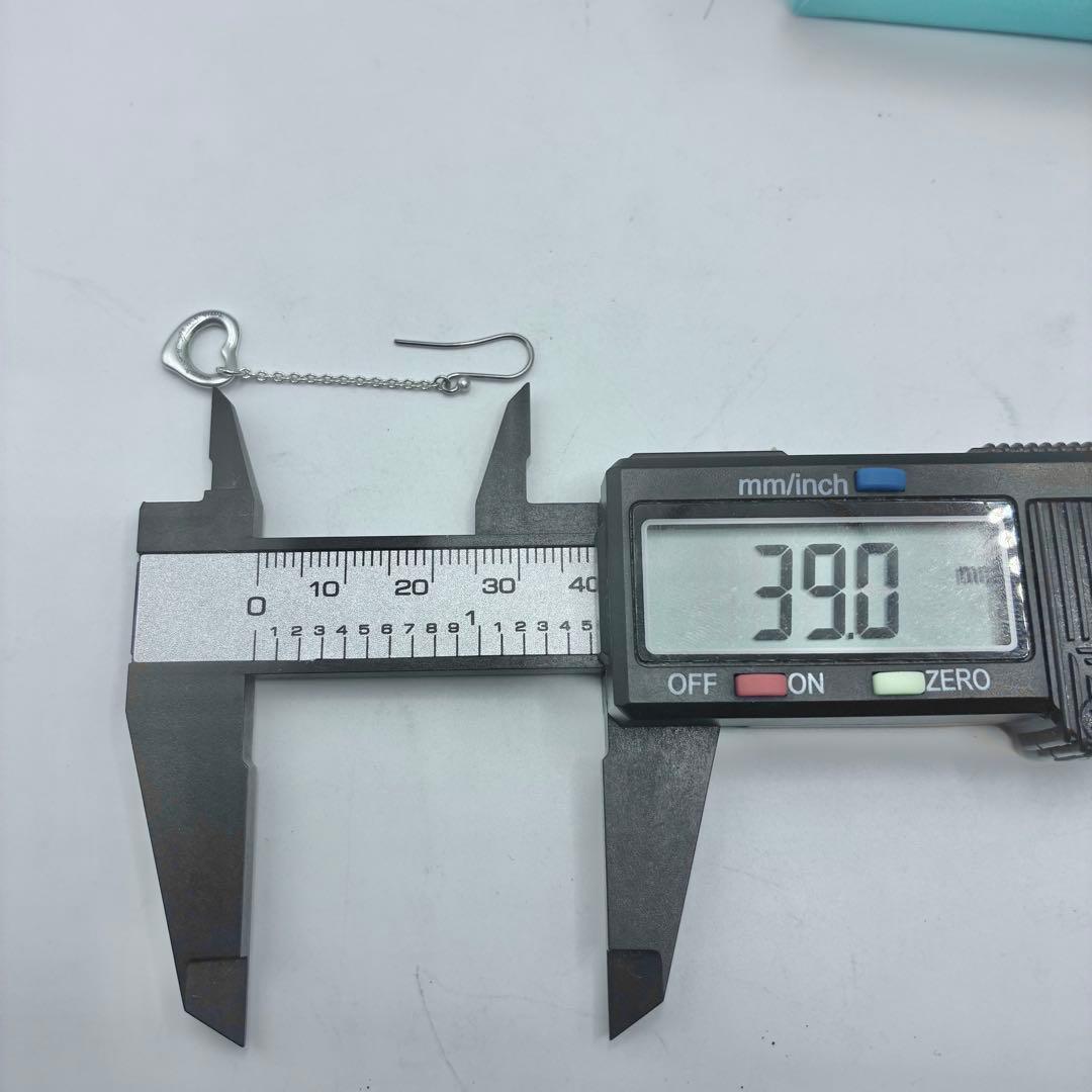 【希少】ティファニー　オープンハート　ドロップ　フック　ピアス　シルバー　美品