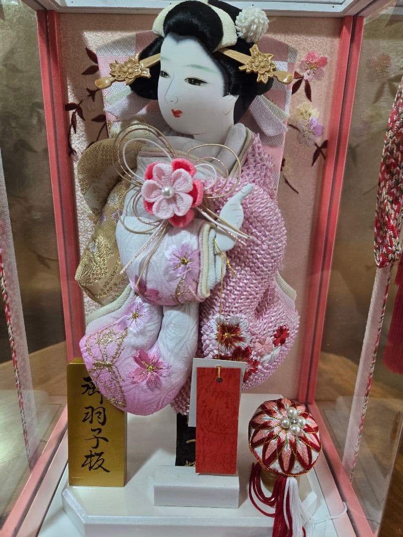【展示品限り】正月飾り　羽子板　ケース飾り　※閉店セール　H31