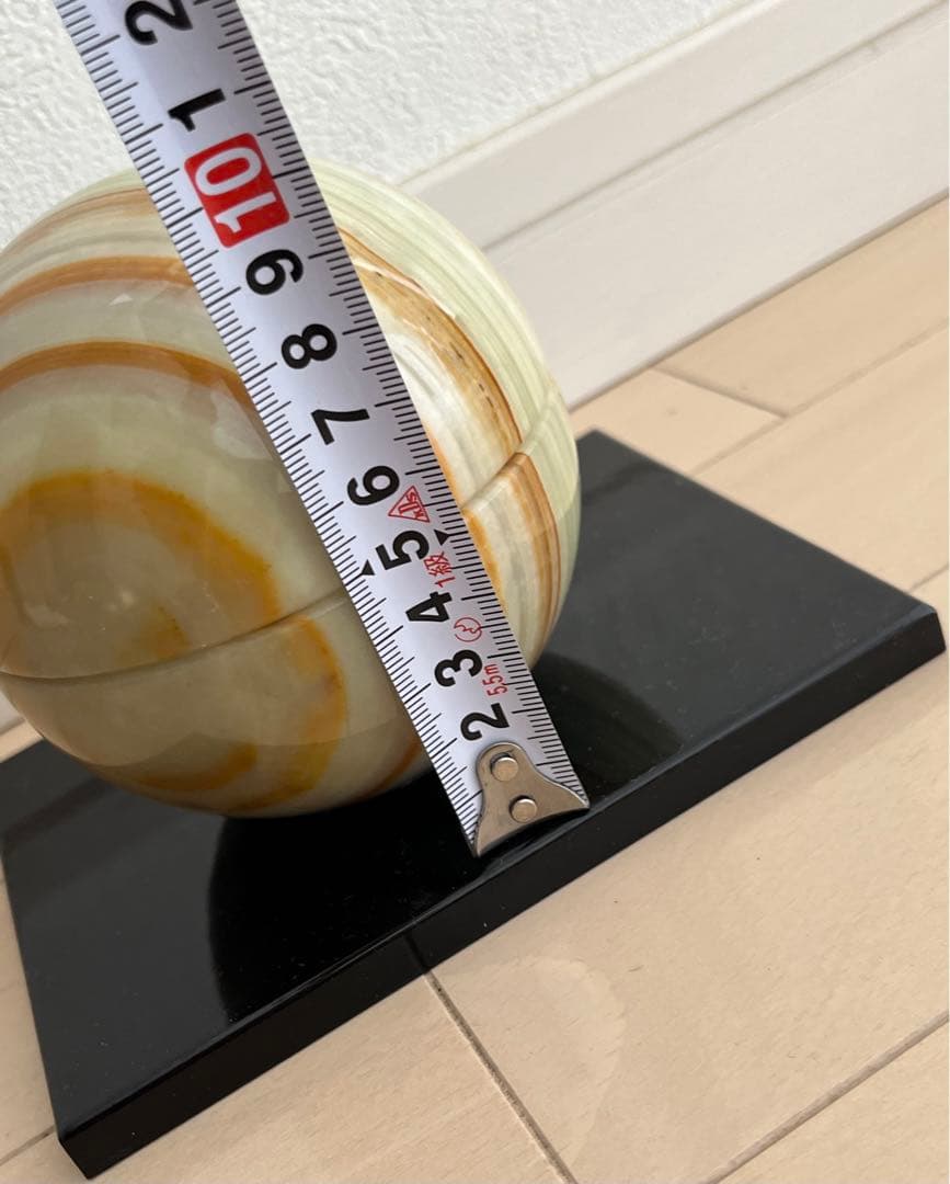 灰皿　置物　オブジェ　天然石？　 水晶？　翡翠ボール？