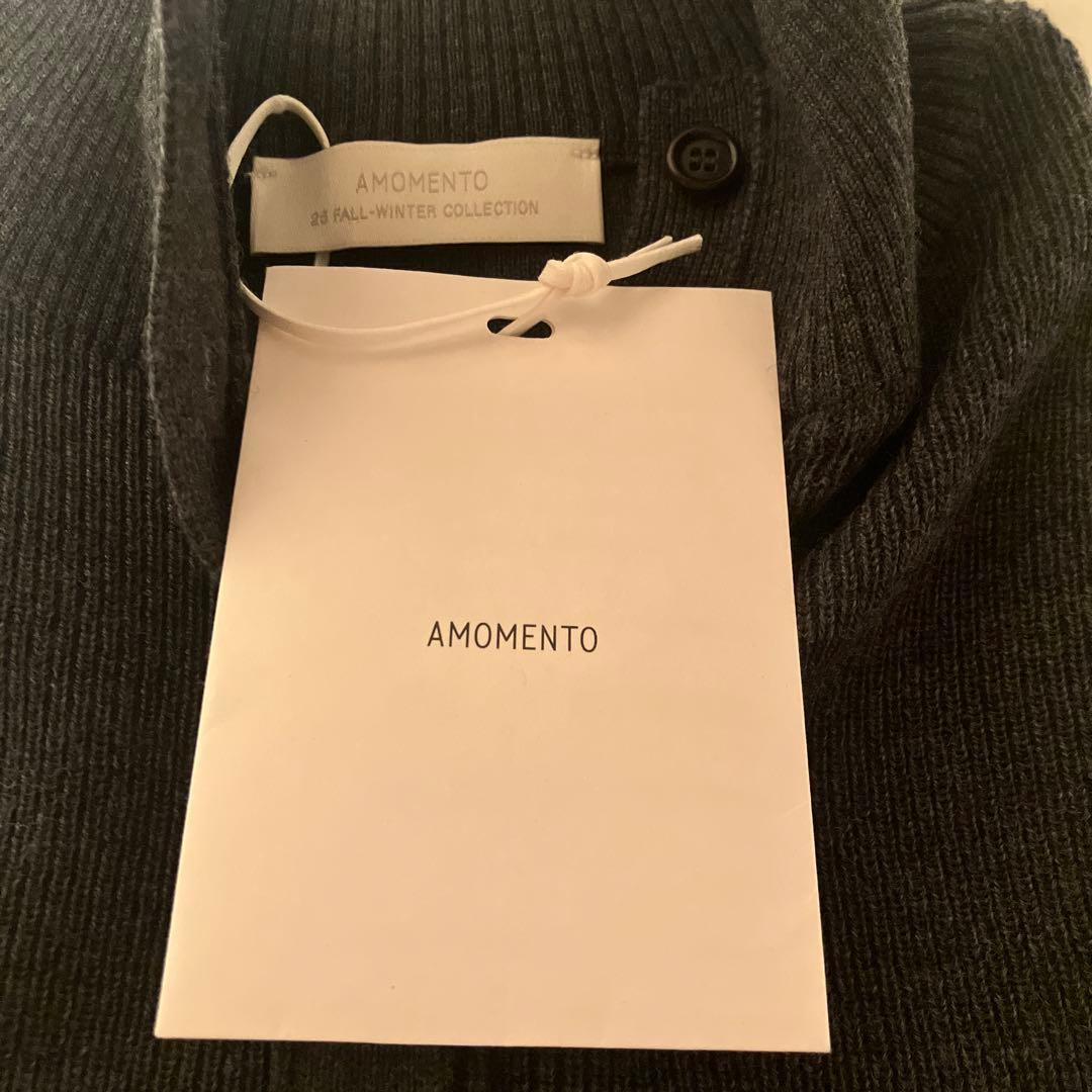 新品　AMONENTO BLOCKING BUTTON UP CARDIGAN