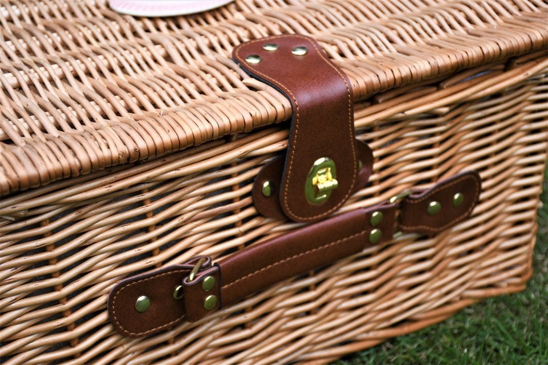 マニー ローズ　ピクニックバスケット 収納バスケット　かごバスケット　柳　新品