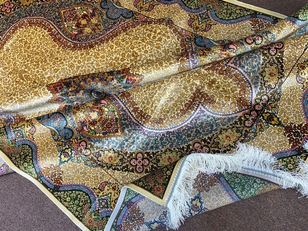 ペルシャ、イランシルク 150x230cm ラグ……7er