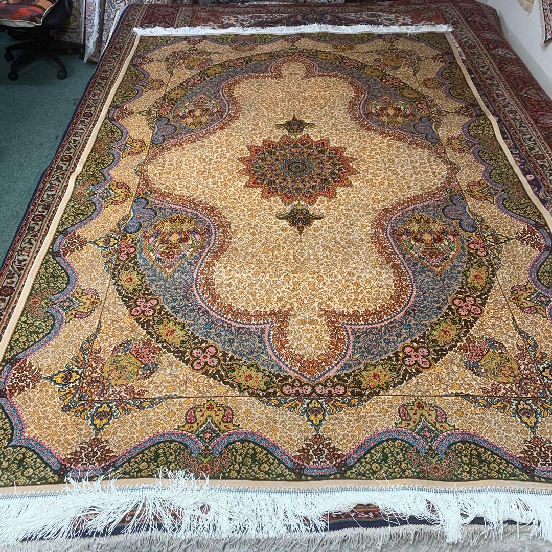 ペルシャ、イランシルク 150x230cm ラグ……7er