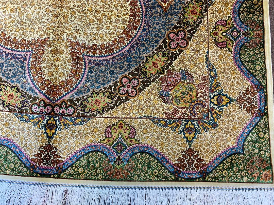 ペルシャ、イランシルク 150x230cm ラグ……7er