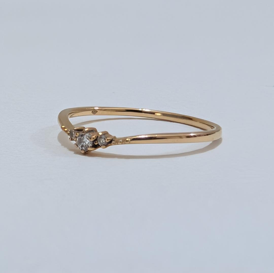 2025 ヴァンドーム青山ダイヤリングK18YGイエローゴールド11号