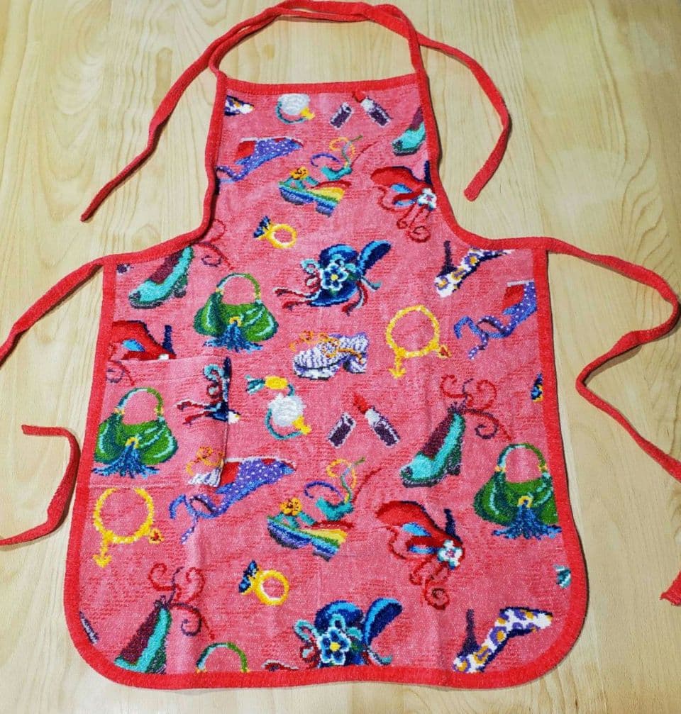 FEILER フェイラー エプロン ピンク サーモンピンク