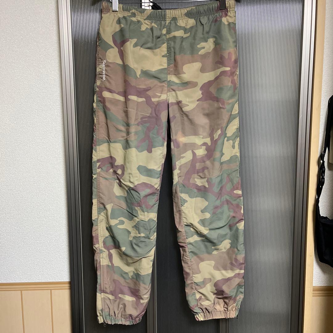 supreme warm up pants カモフラ ナイロン パンツ S