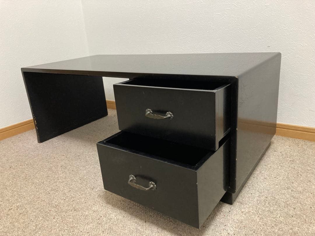 文机 引き出し2段付き 昭和レトロ アンティーク