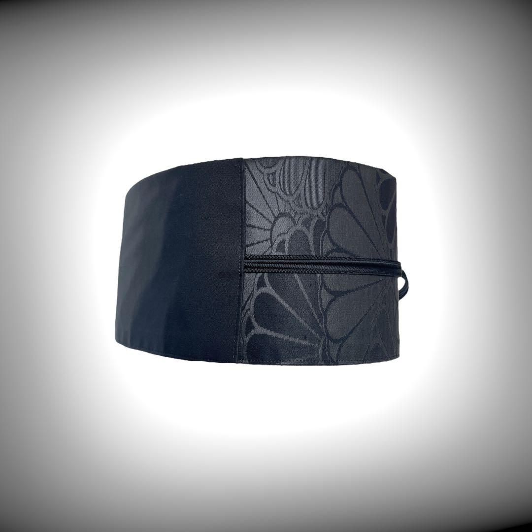 サッシュベルト付き 赤黒で魅せるフレアーロングワンピース 結婚式 着物リメイク