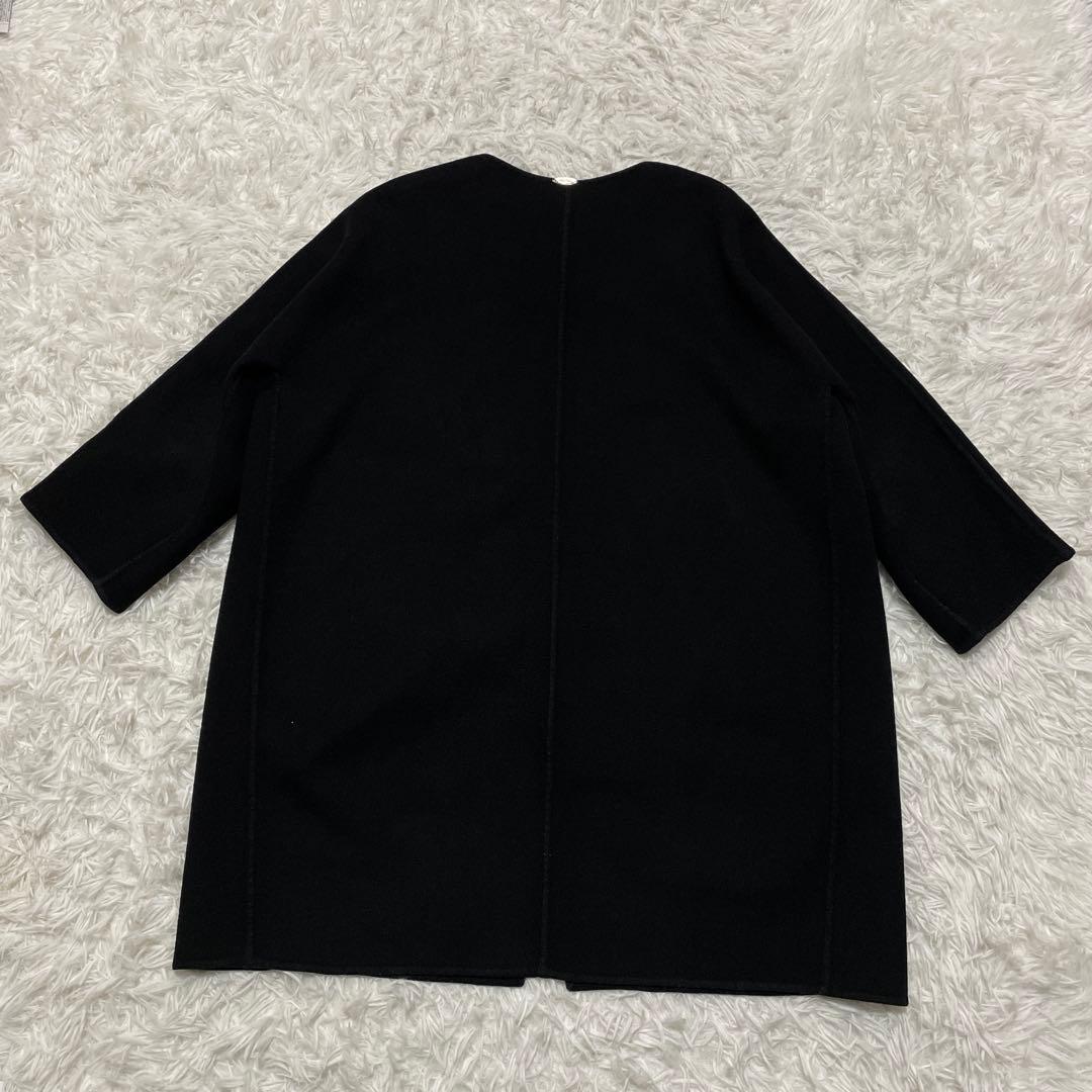 最終値下☆美品☆ ミューズドゥーズィエムクラス　ノーカラーコート　カシミヤ混