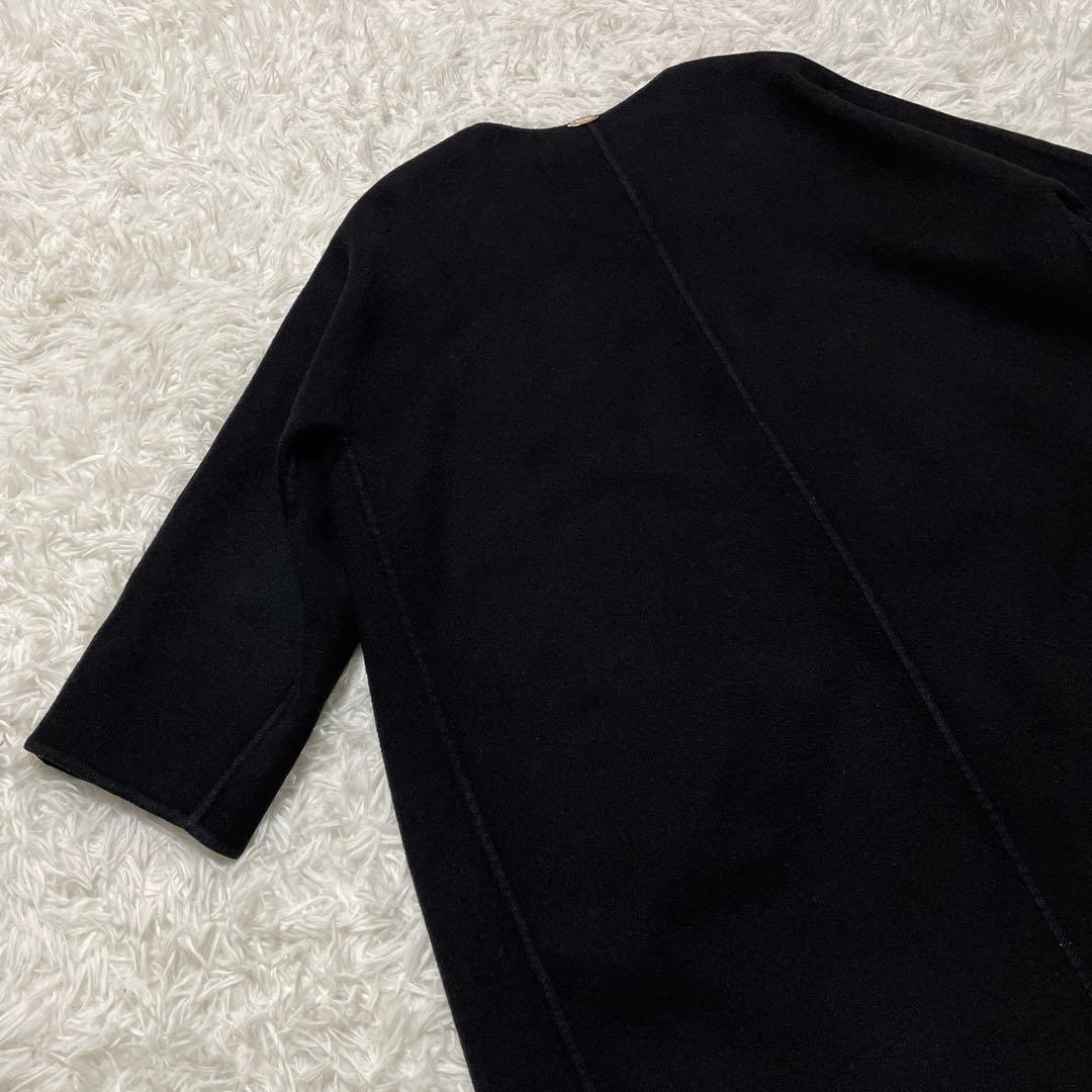 最終値下☆美品☆ ミューズドゥーズィエムクラス　ノーカラーコート　カシミヤ混