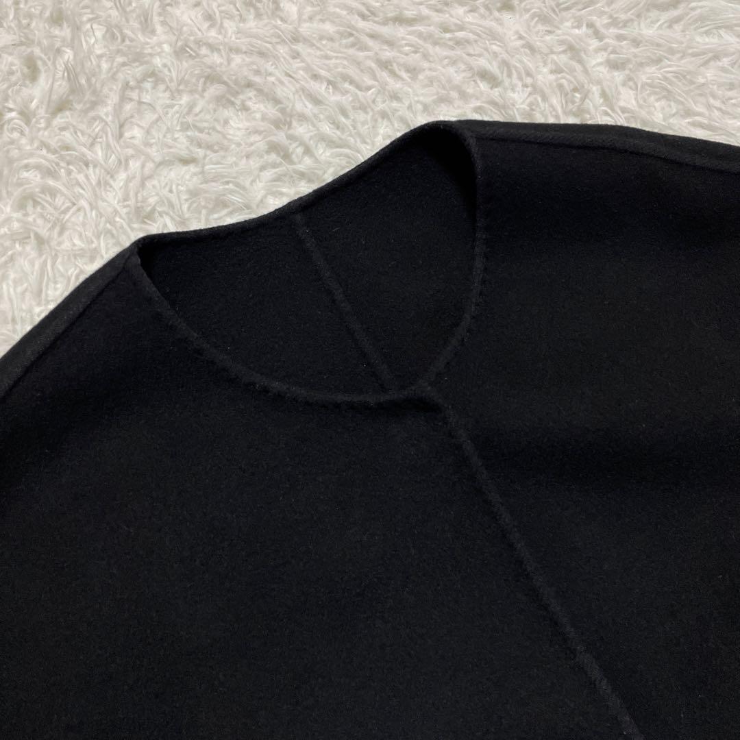 最終値下☆美品☆ ミューズドゥーズィエムクラス　ノーカラーコート　カシミヤ混