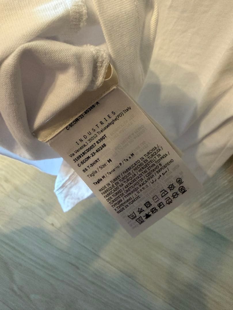 MONCLER ホワイト コットン Tシャツ