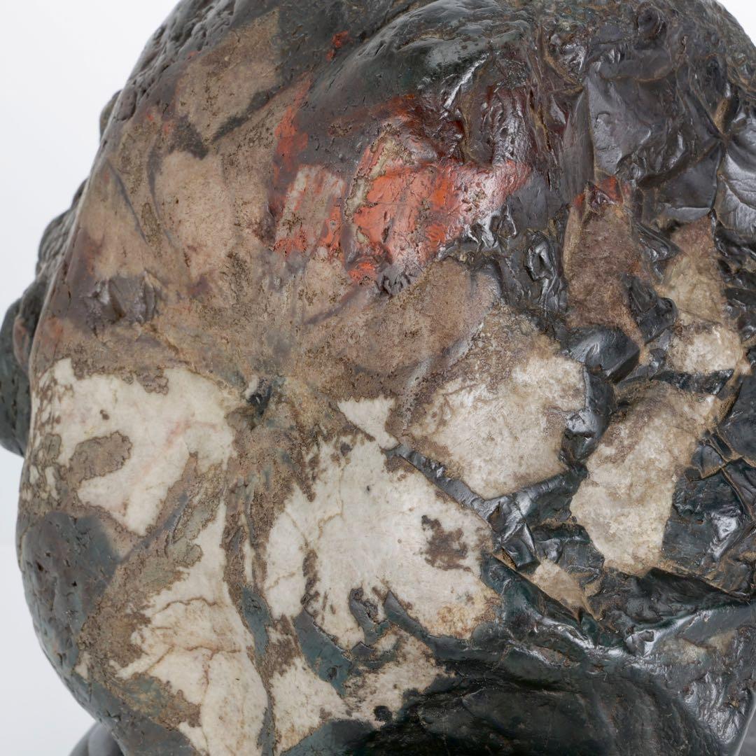 根尾谷産 天然菊花石 台座付 8.3kg 大輪 鑑賞石 原石 水石 紋石 美石