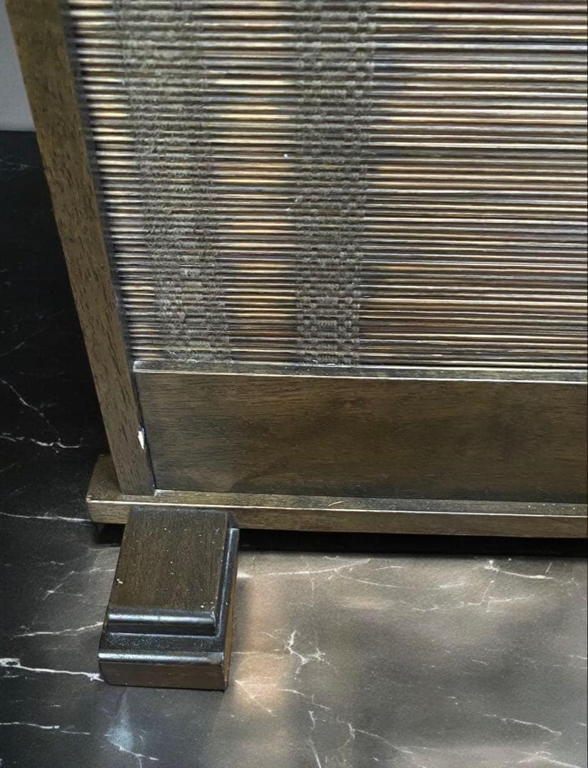 アンティーク★和家具　葦簀の衝立　茶道具　よしずのついたて　パーテーション