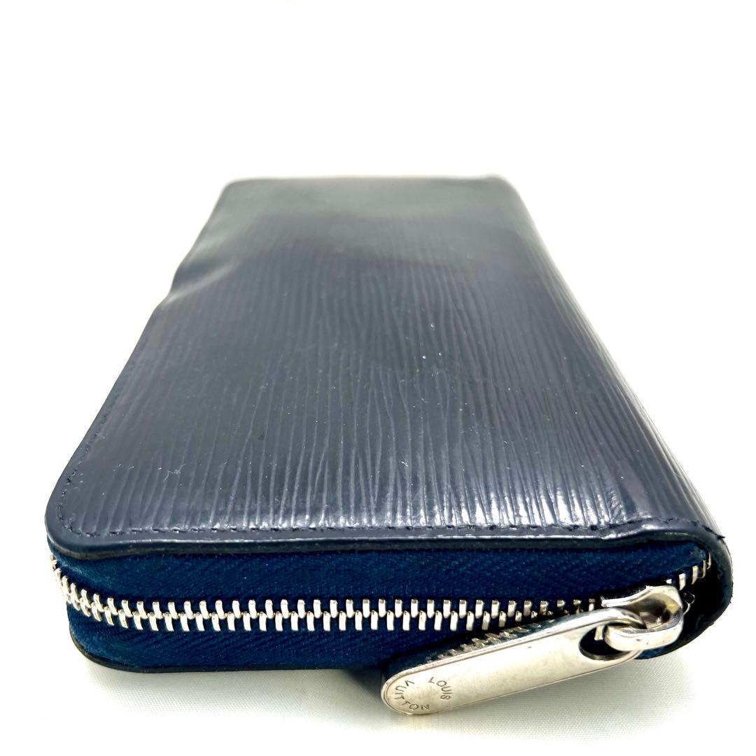 ルイヴィトン　 エピ ジッピーウォレット ネイビー ラウンドジップ 長財布