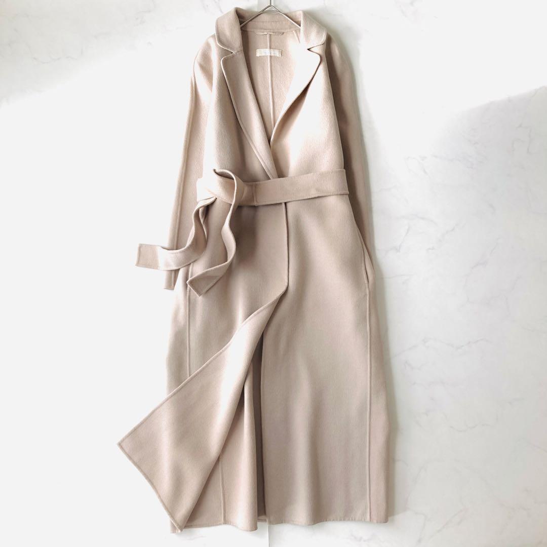 美品✨️マックスマーラ　クチートアマーノ　ガウンコート　ベルテッド　ロング　38