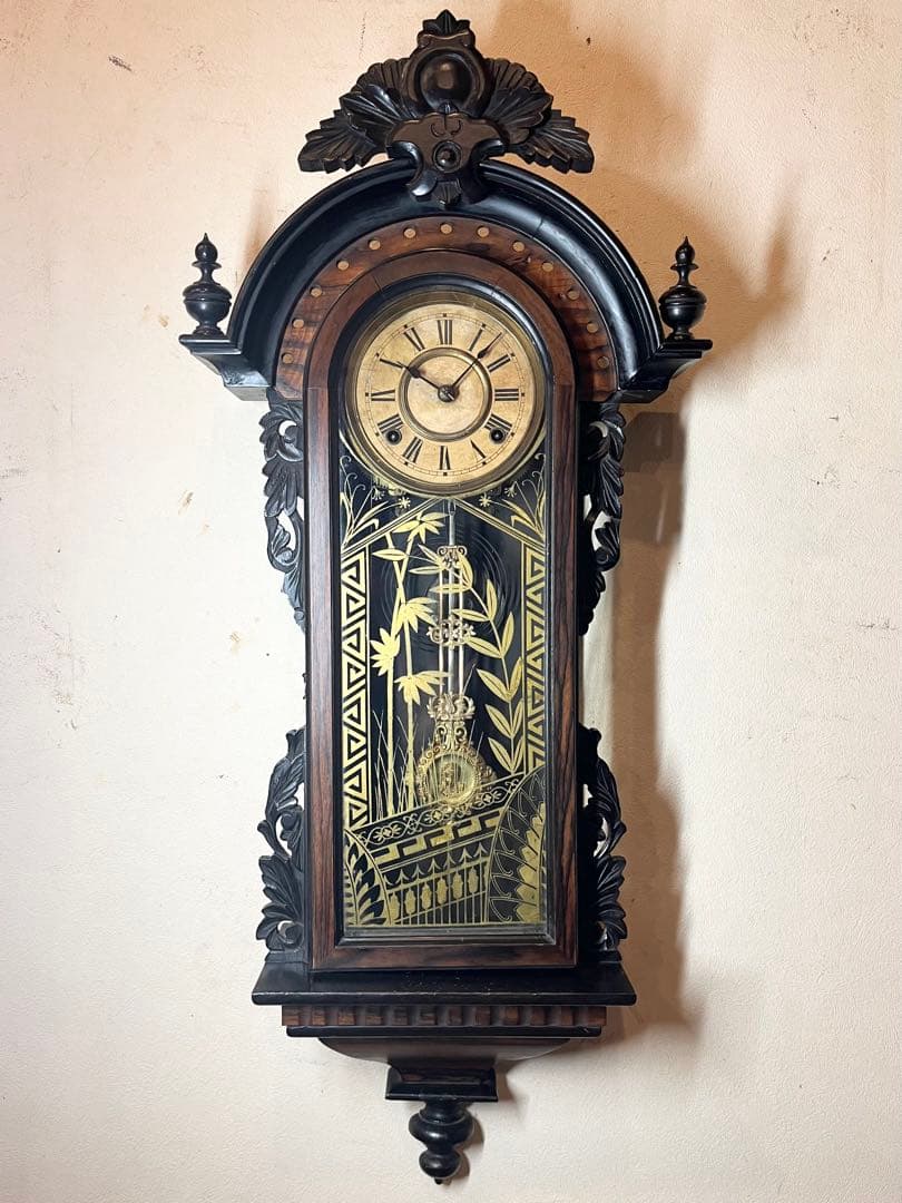 ナ*ナ様 精工舎　黒柿　柱時計　古時計　振り子　ゼンマイ　ボンボン　レトロ　ユン