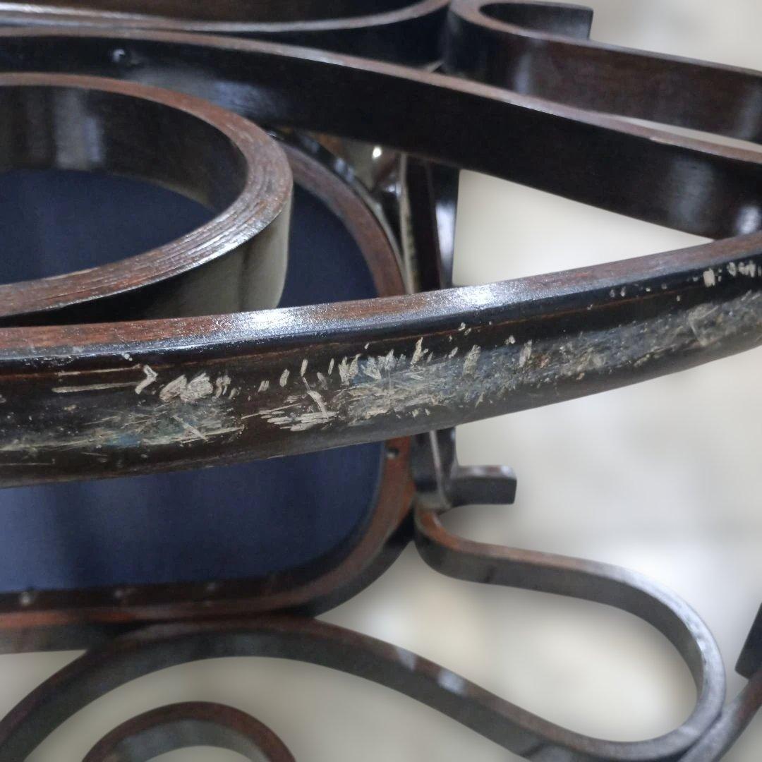 ４９５８）ゴブラン織り木製フレームのロッキングチェア