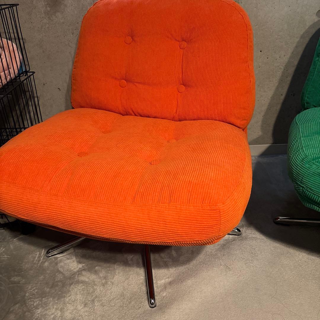 IKEA ディヴリンゲ　1シーター　パーソナルチェア　ソファ　1人掛け　オレンジ