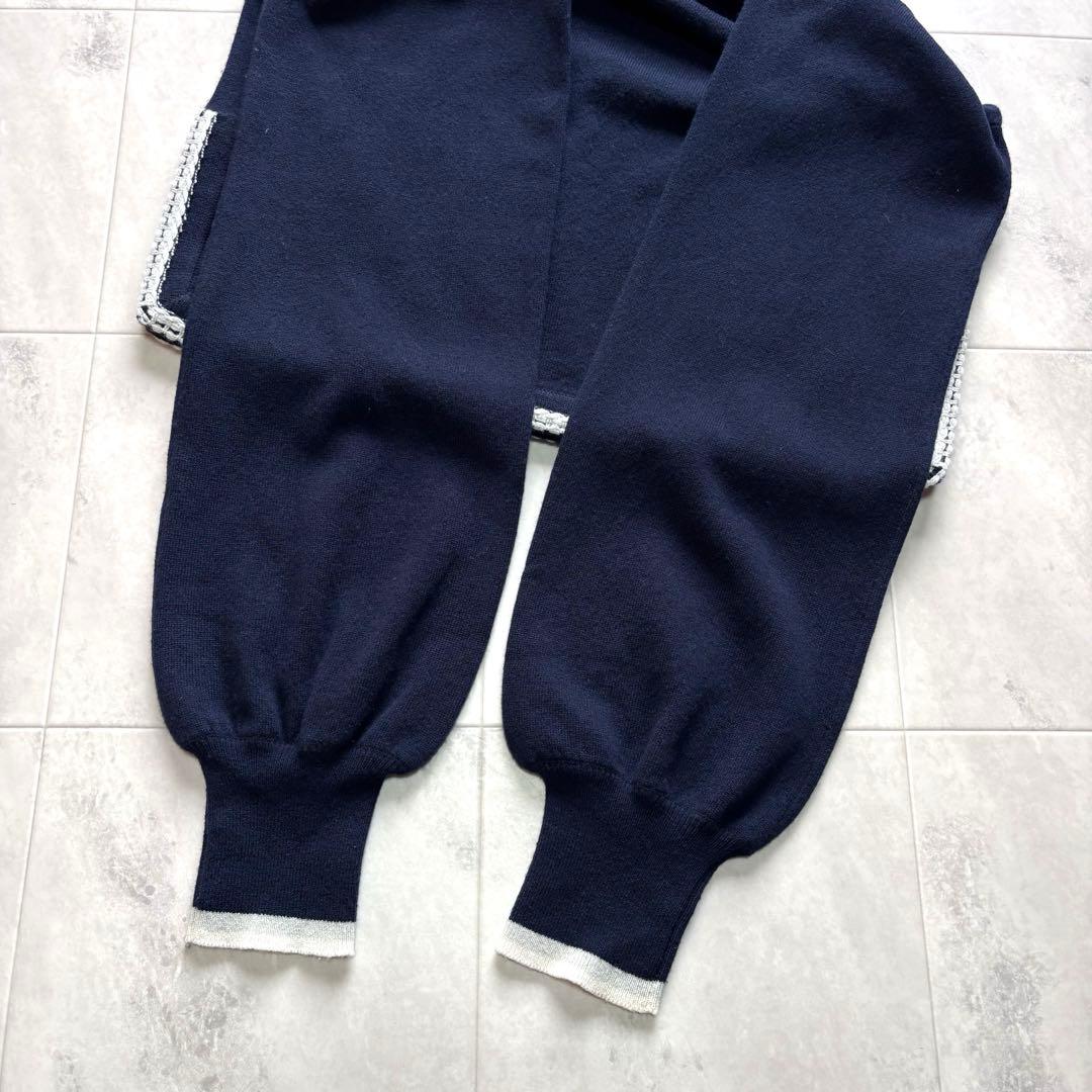 【超希少】シャネル カシミヤ100% スクエアネックニット 英国製 ココマーク