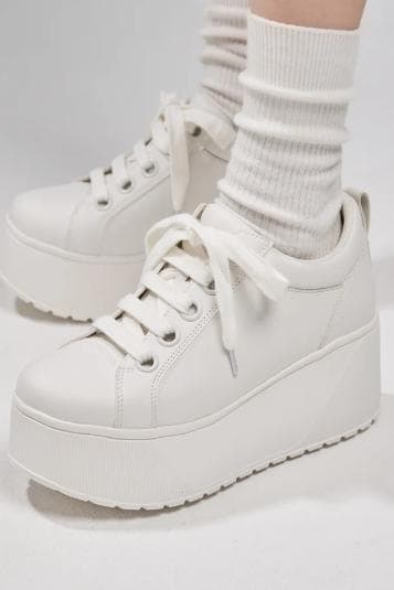 美品 鈴木亜美 厚底スニーカー Lサイズ 24.5 25.0