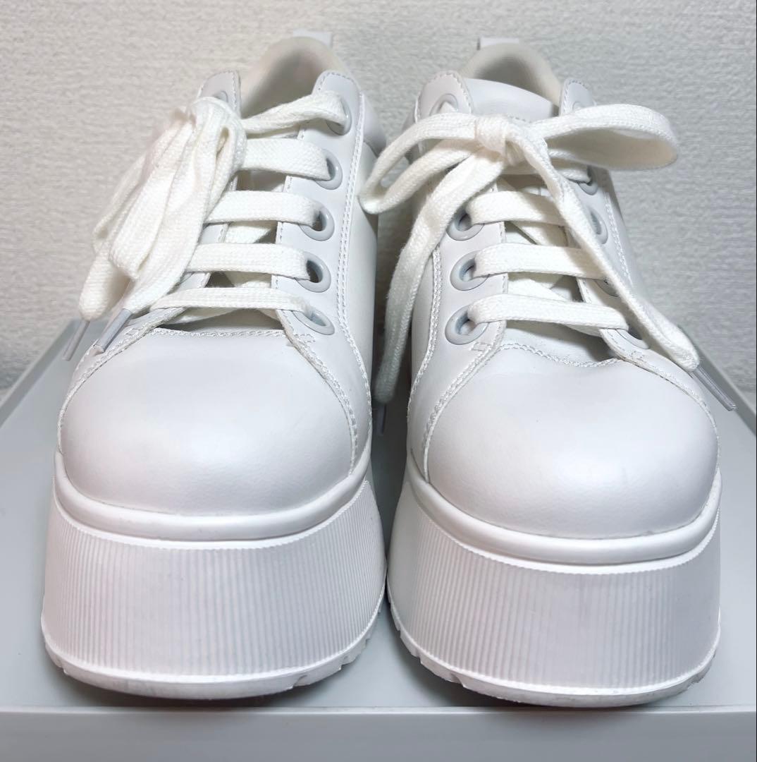美品 鈴木亜美 厚底スニーカー Lサイズ 24.5 25.0