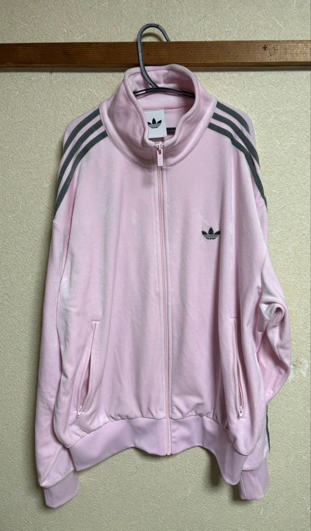 wadidas × Snidel ベロアトラックトップ ピンク 松本ももな