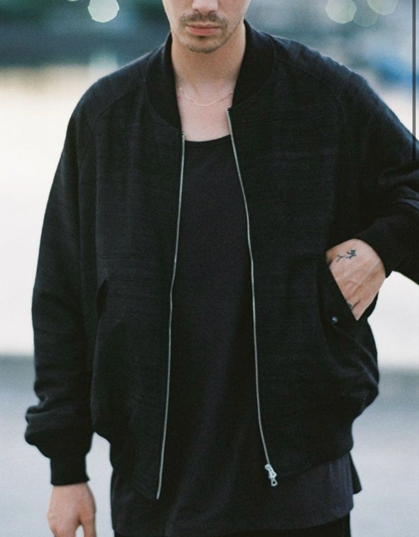 LIDNMリドム　WILD SILK L2-B　シルクブルゾンSサイズ