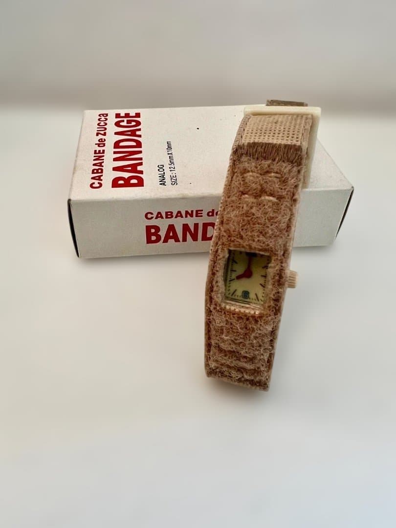 (レア美品)!CABANE de ZUKKA BANDAGE腕時計。