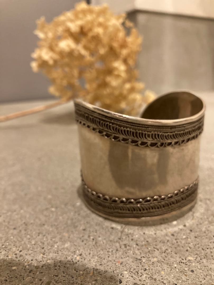 値下げ中　シルバー　925 バングル メンズ アクセサリー レディース　も可