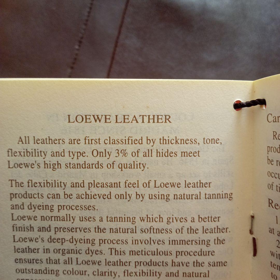 LOEWE ロエベ ブラウン レザーコート