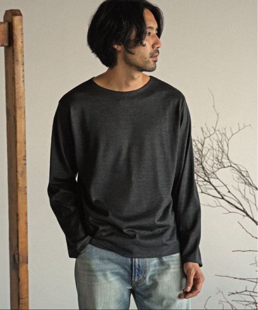 【未使用】 shiun WOOL L/S TEE Sサイズ