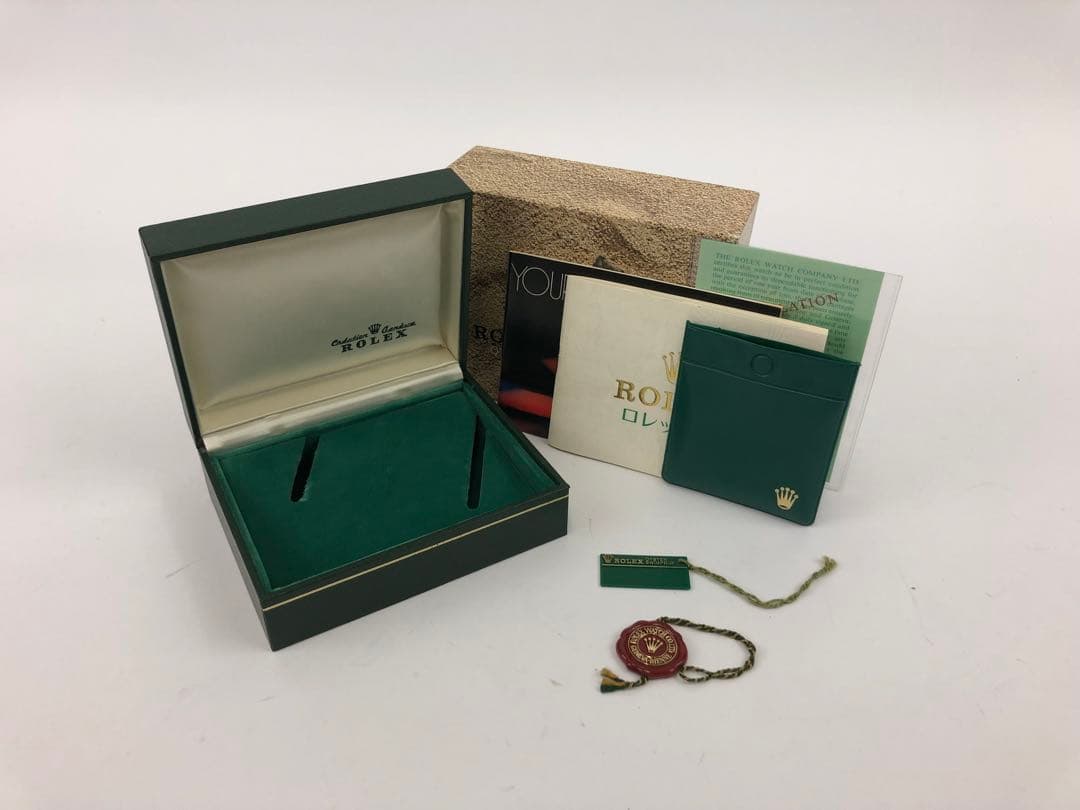 メ*ク様 ロレックス　空き箱　外箱　内箱　小冊子　保存袋　グリーン
