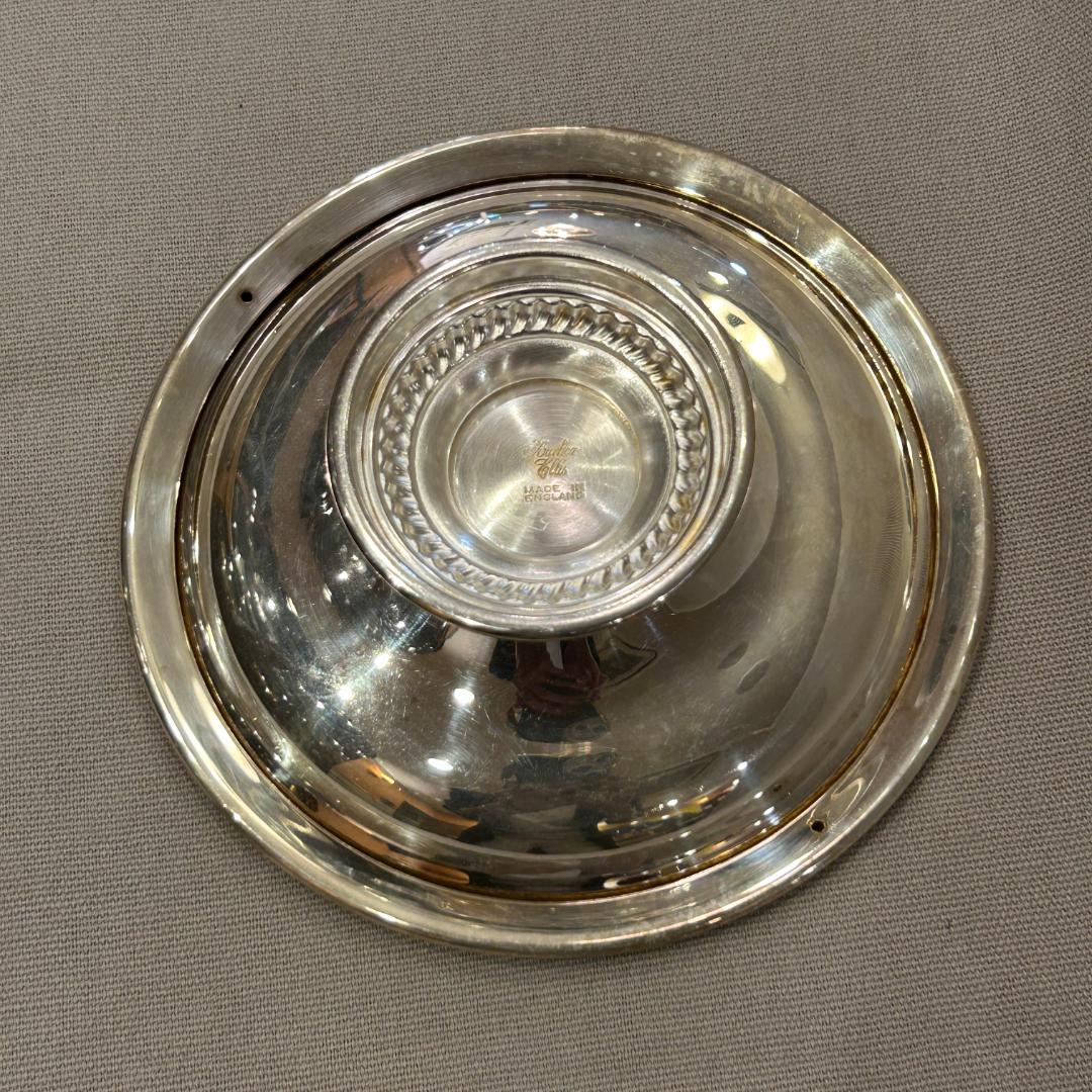 ♥Barker Ellis（バーカーエリス）シルバー脚付き皿