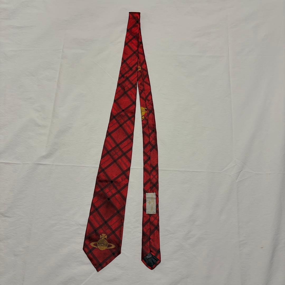 Vivienne Westwood ビックオーブ タータンチェック　ネクタイ