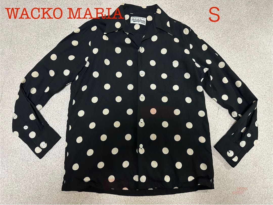 WACKOMARIA ワコマリア　ドット長袖シャツ Ｓ　水玉