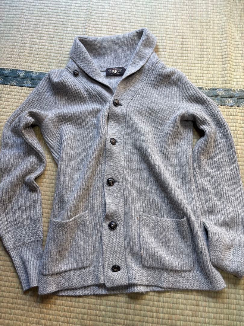 RRL ダブルアールエル カシミア100%ショールカラーカーディガンM